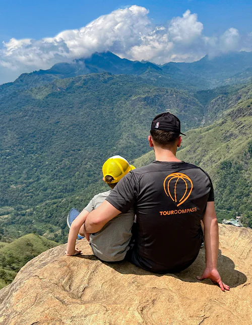 Enjoying the view from Little Adam's Peak.