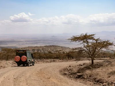 TourCompass vehicle on safari