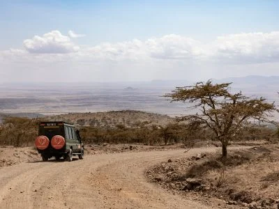 TourCompass vehicle on safari
