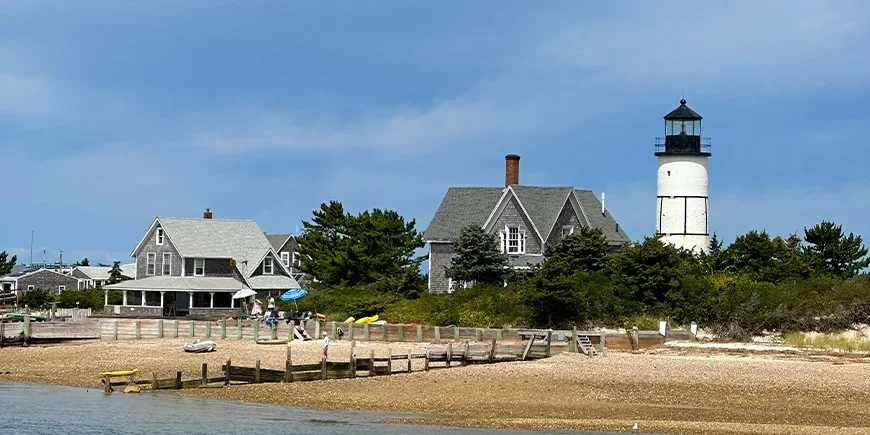 Houses by the coast