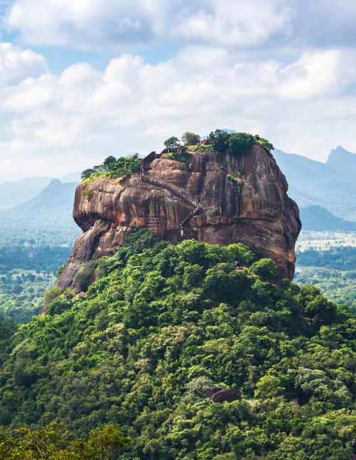 View of Lion Rock at Sigiriya, Sri Lanka