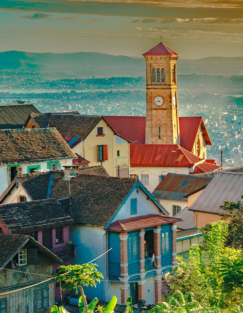 View of the City of Antananarivo in Madagascar