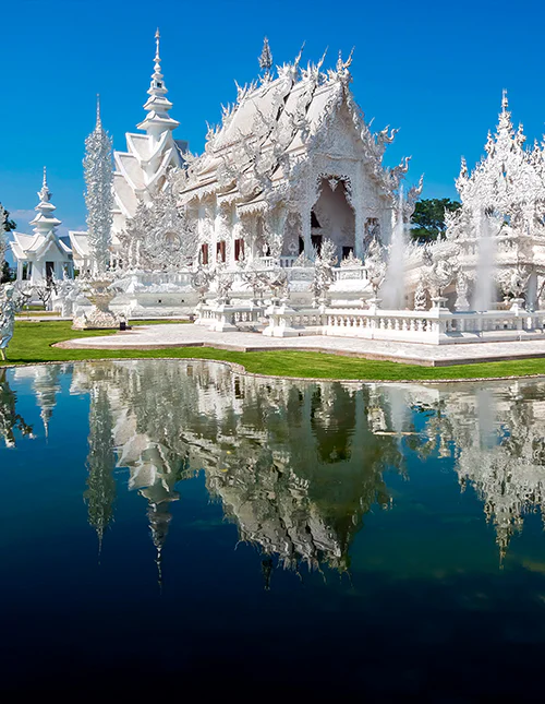 The White Temple in Chiang Rai, Thailand.