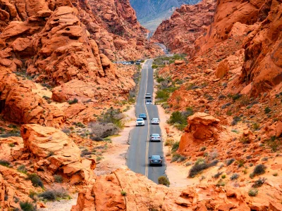 White Domes Road in Valley of Fire State Park, USA