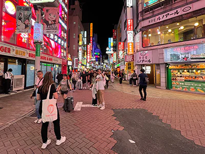 TourCompass employee explores the area around Shibuya