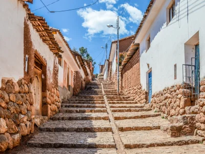 Steep streets in Cusco
