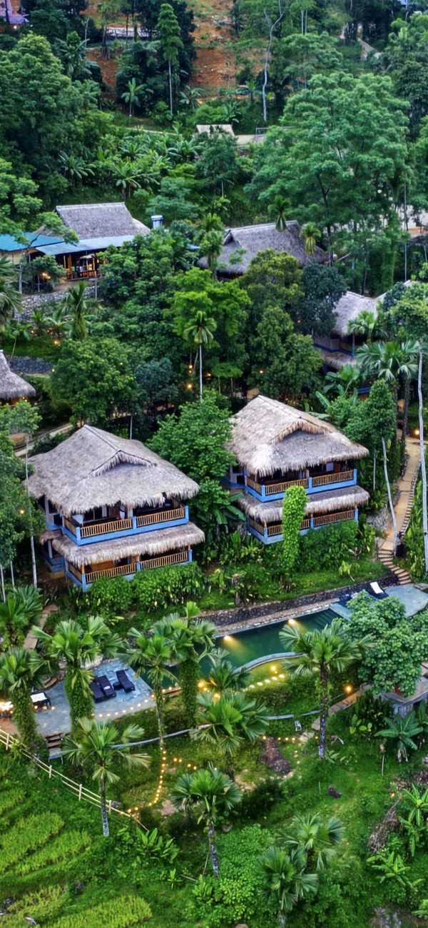 Aerial view of PuLuong Retreat