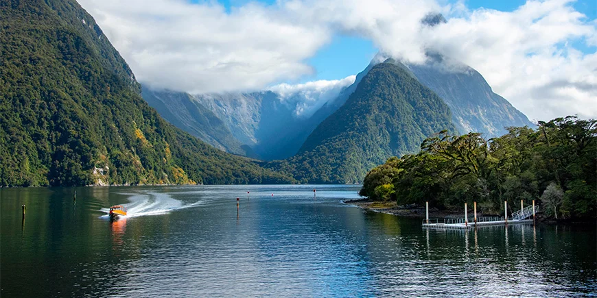 Milford Sound in Fiordland National Park, New Zealand