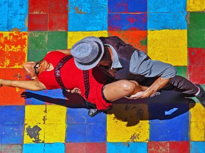 Tango dancers in Buenos Aires