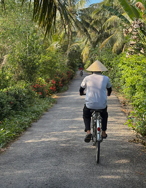 Cycling tour in the Mekong Delta, Vietnam