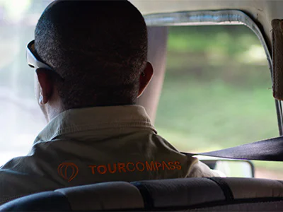 Our guide Issa behind the wheel
