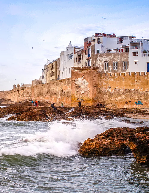 Sunset over Essaouira on Morocco’s coast.
