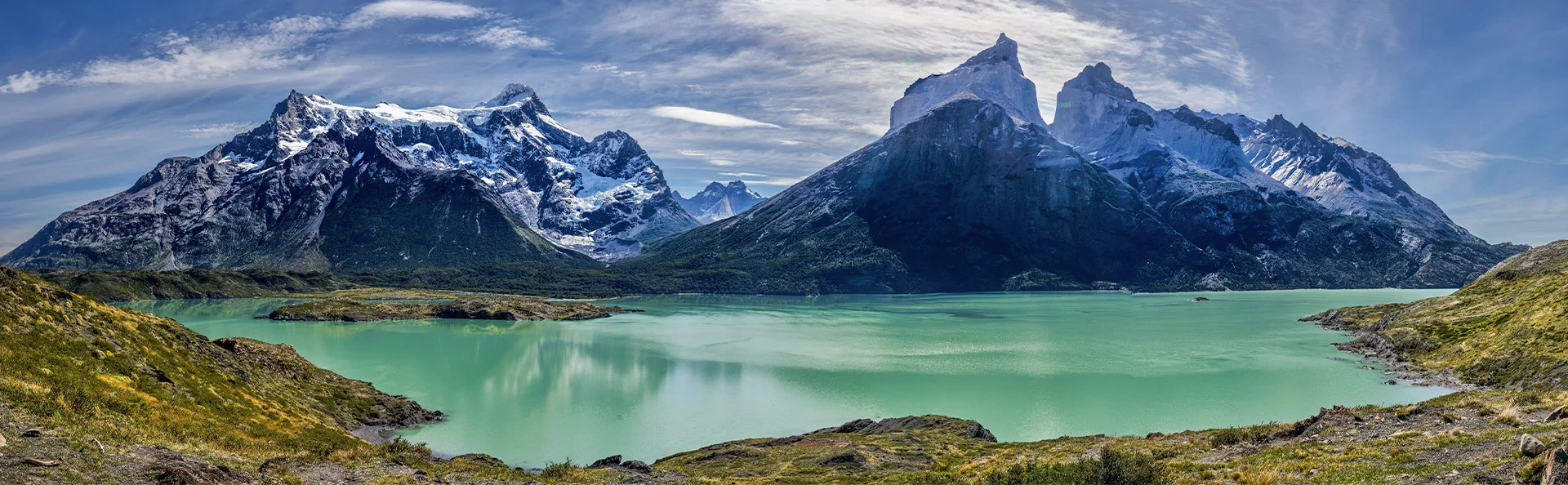 Beautiful light over Torres del Paine National Park, Chile