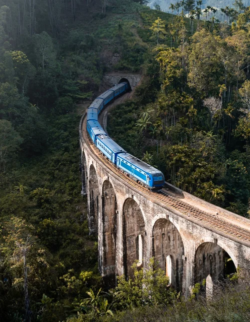 Famous blue train in Sri Lanka