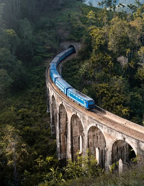 Famous blue train in Sri Lanka