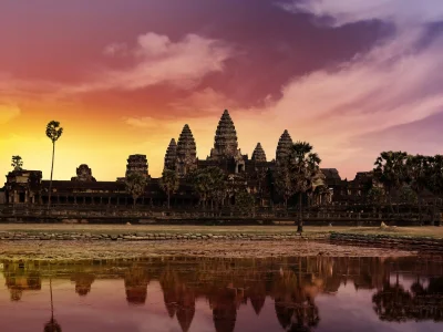 Angkor Wat at sunset
