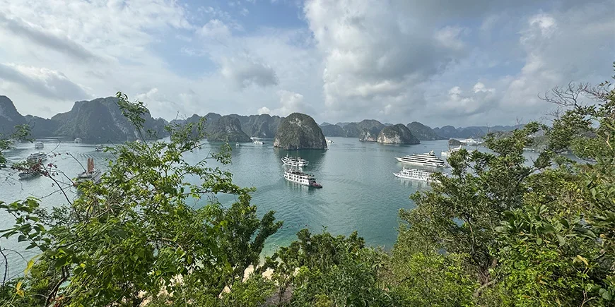 Overview of Ha Long Bay from Ti Top Island