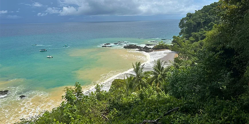 Beautiful view near Cano Island in Costa Rica