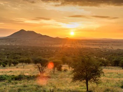 Sunset over the Serengeti