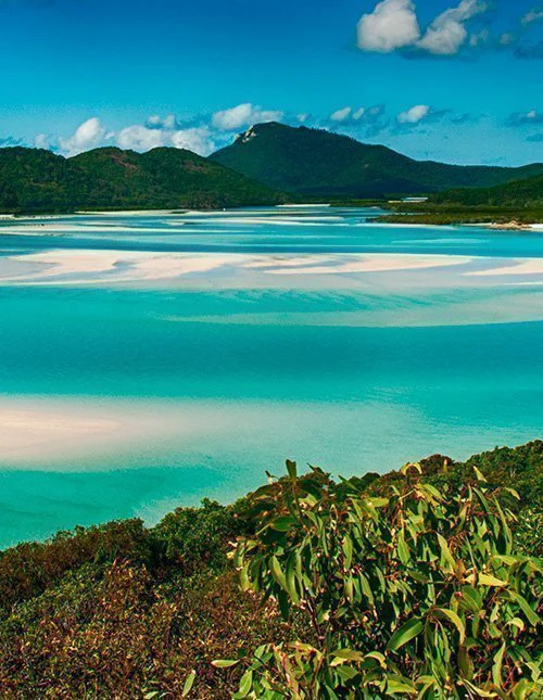 Whitehaven Beach lagoon in the National Park, Queensland